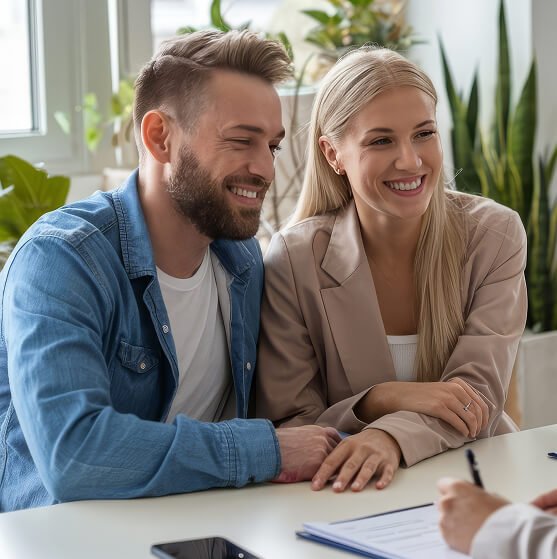 Customer discussing financial needs